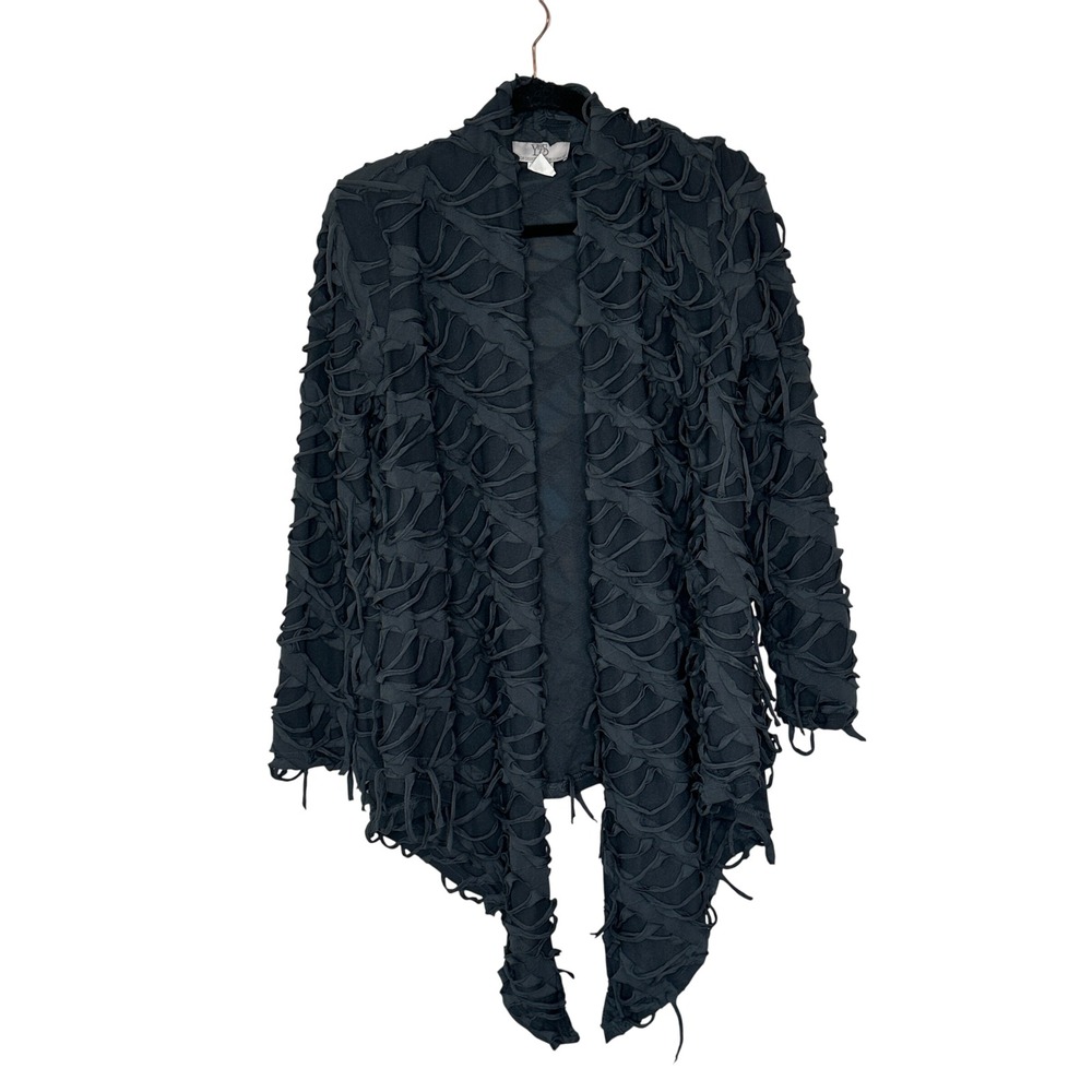 Fashion Designers‎ by Moonlight Dark Gray Draped Open Cardigan Size Small USA